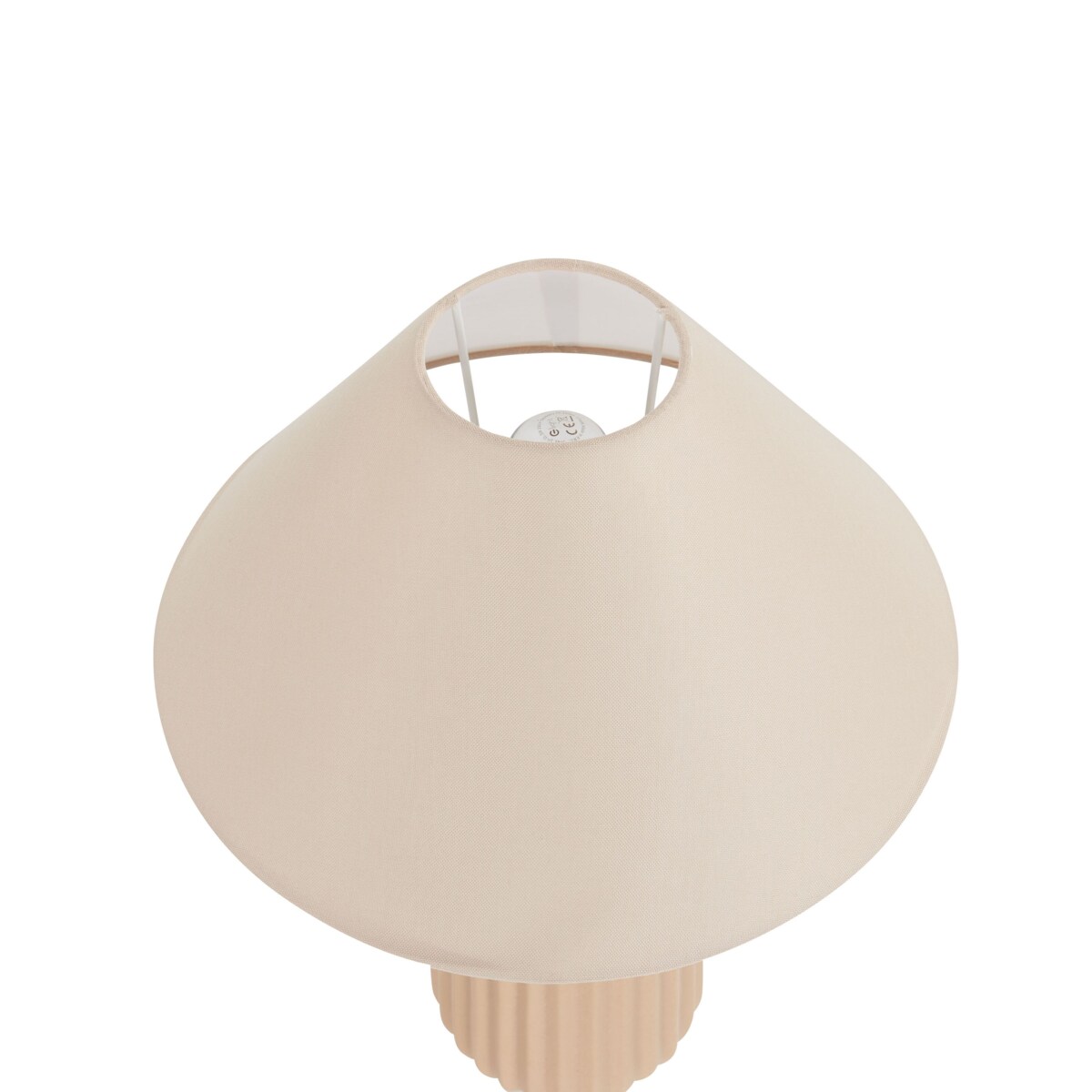 Lampa stołowa ceramiczna beżowa NURIA