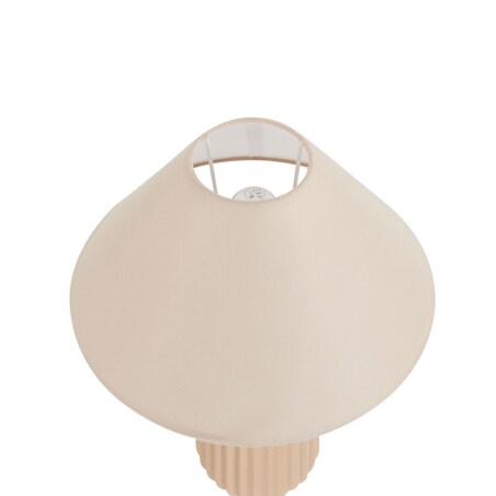 Lampa stołowa ceramiczna beżowa NURIA