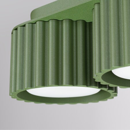Plafon AURA 3 zielony oliwkowy Gx53