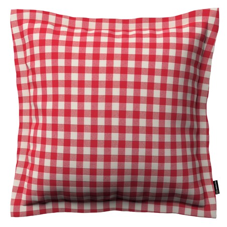 Poszewka Mona na poduszkę 45x45 czerwono-biała kratka (1,5x1,5cm)