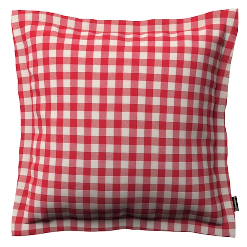 Poszewka Mona na poduszkę 45x45 czerwono-biała kratka (1,5x1,5cm)