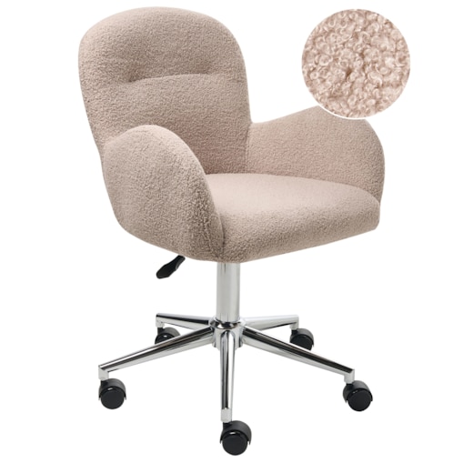 Krzesło obrotowe PRIDDY Boucle Beżowy