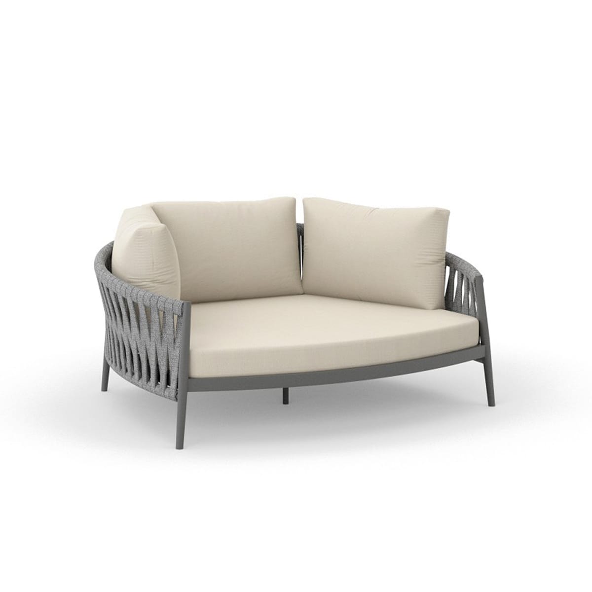 Leżanka ogrodowa MADERA - ecru - panama