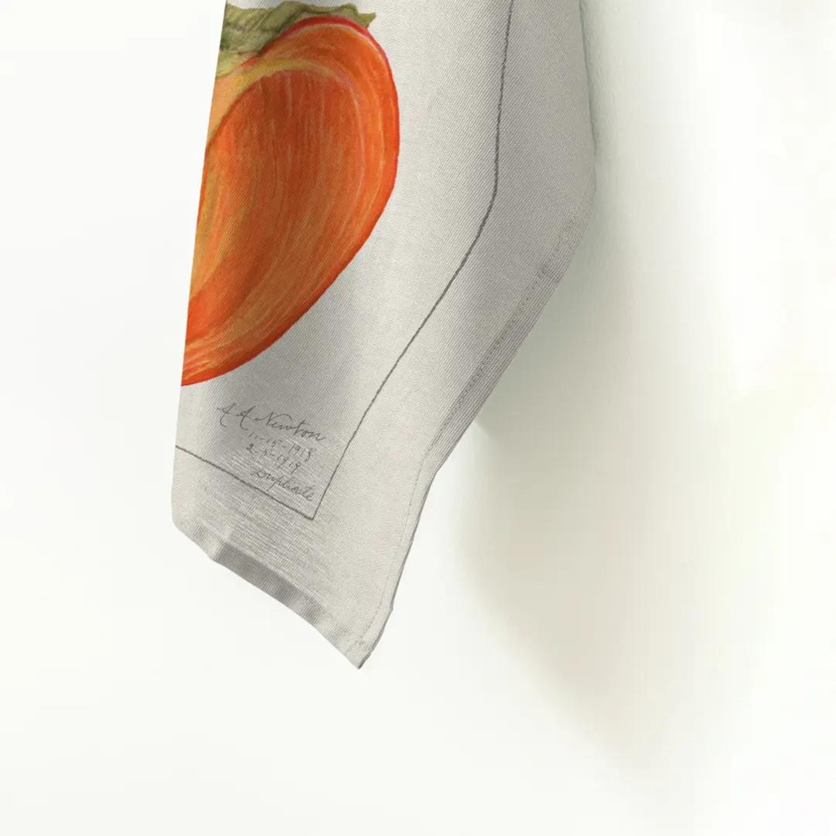 Lniany ręcznik kuchenny - persymona