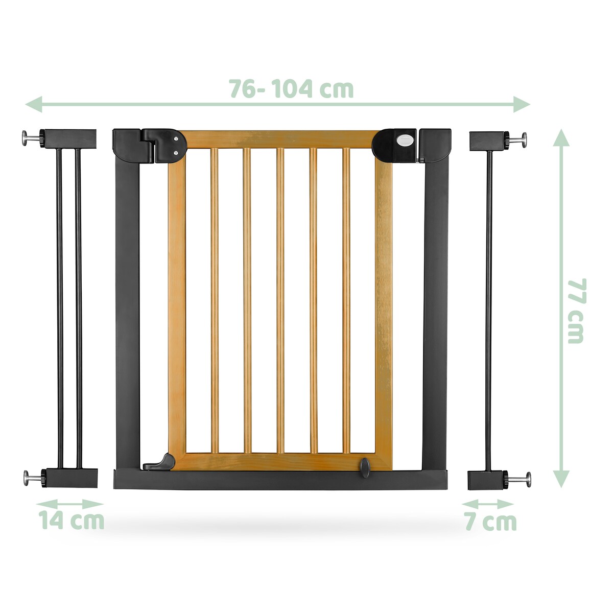 Barierka zabezpieczająca ochronna na schody i drzwi Nukido