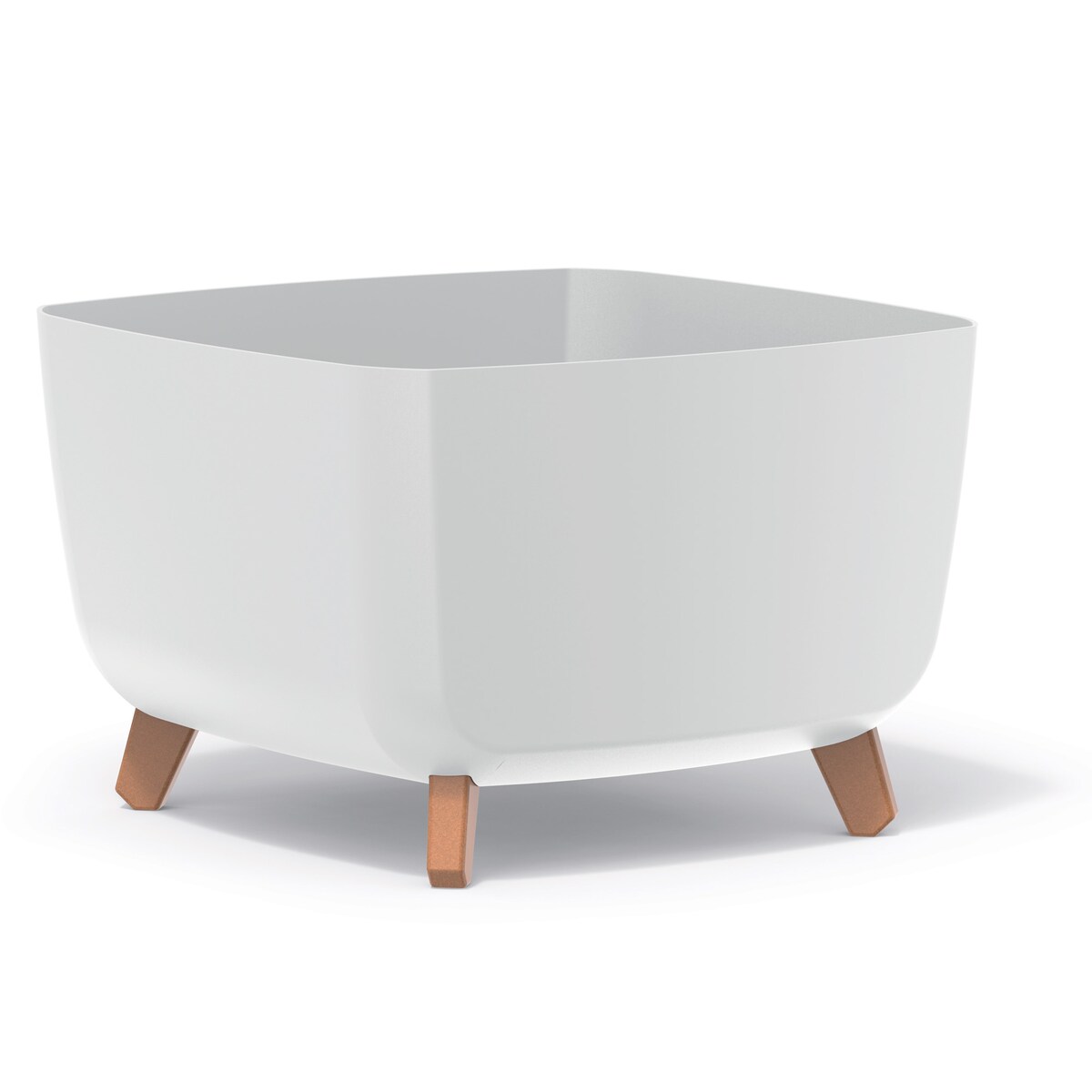 Doniczka Donica Ogrodowa 39 Cm Na Nóżkach Dekoracyjna Biała