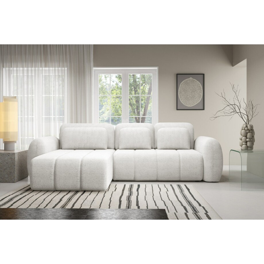 Narożnik CONTII L premium z funkcją spania Kolor: Quelle 01