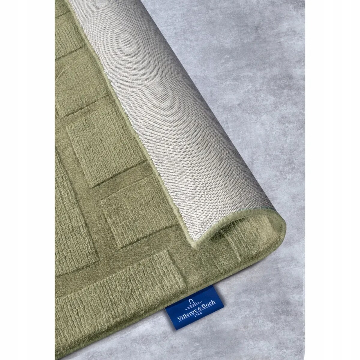 Chodnik wełniany do korytarza 80x250cm, zielony nowoczesny wzór 3D