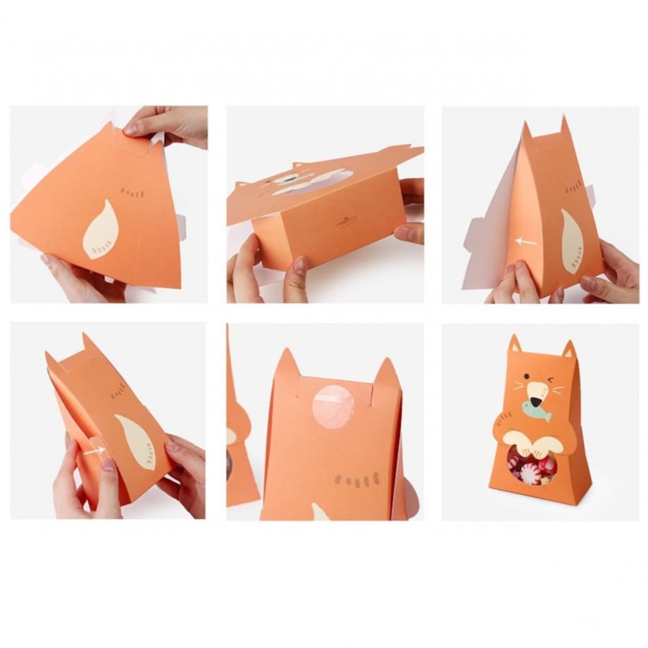 Pudełko PREZENTOWE ozdobne w kształcie Niedźwiadka 1 szt. 10x5x16,5cm OPO42POM