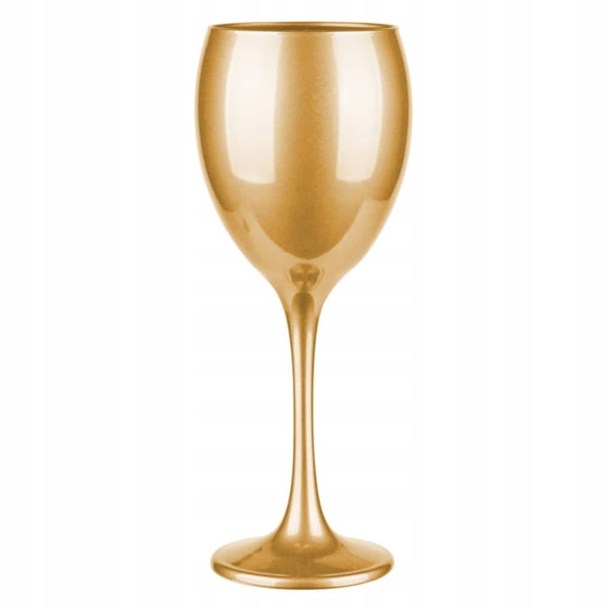 Złoty metalik Kieliszek do Wina 300 ml Ekskluzywny Zestaw 6 sztuk Komplet