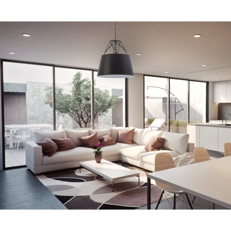 Lampa Sufitowa Wisząca Loft Metalowa Czarna