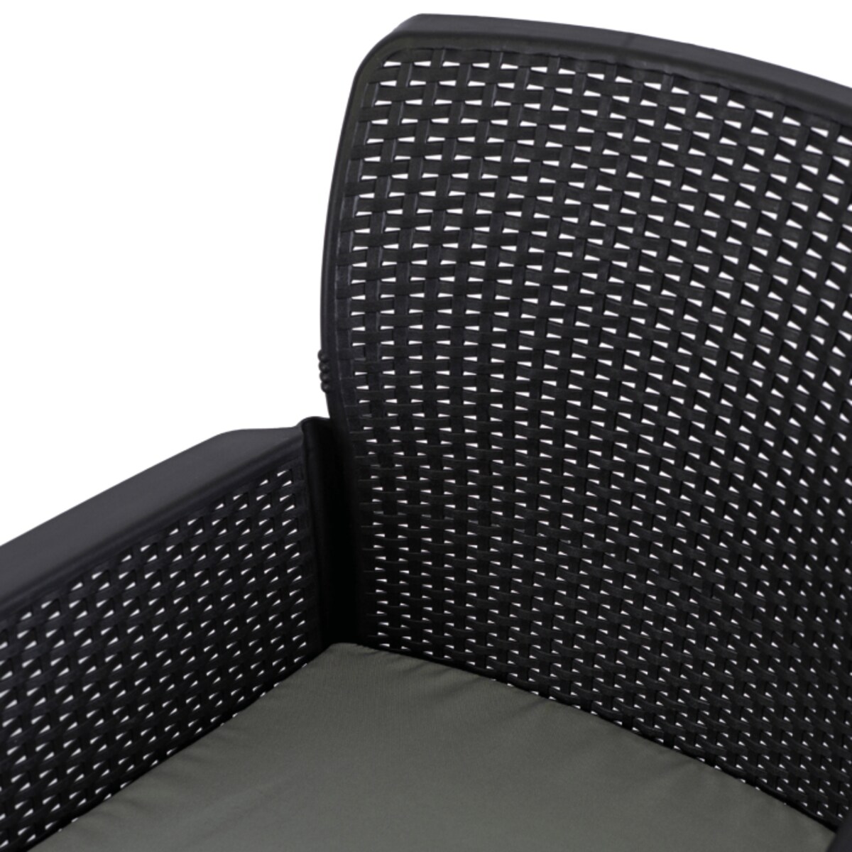 Zestaw Mebli Ogrodowych Na Taras Ogród Technorattan Czarny Popiel