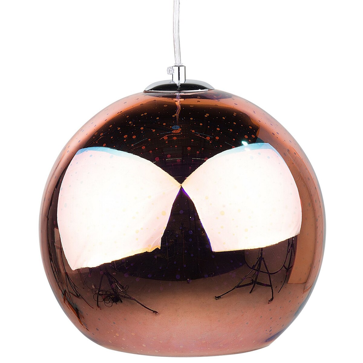 Lampa wisząca SESSERA Szkło Miedziany