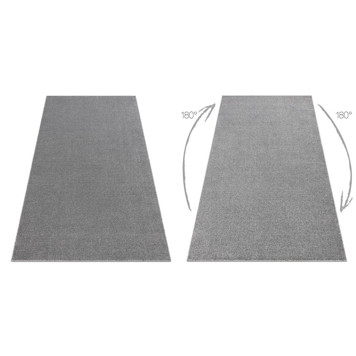 Dywan ETON PLUS jasnoszary jednolity, 400x500 cm