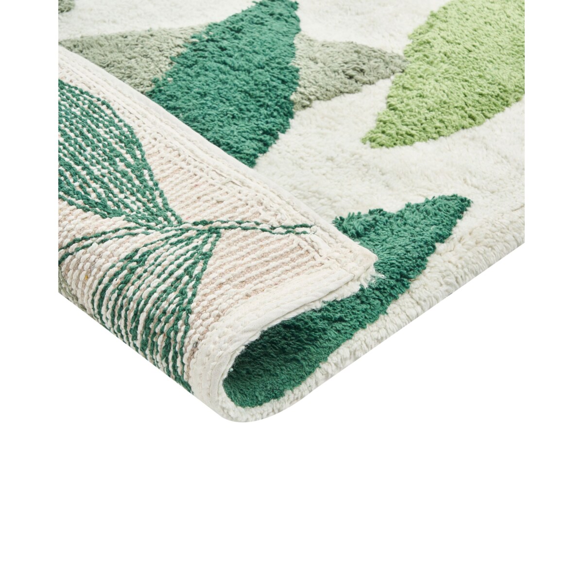 Dywanik łazienkowy ASAN Zielony 60 x 90 cm Bawełna