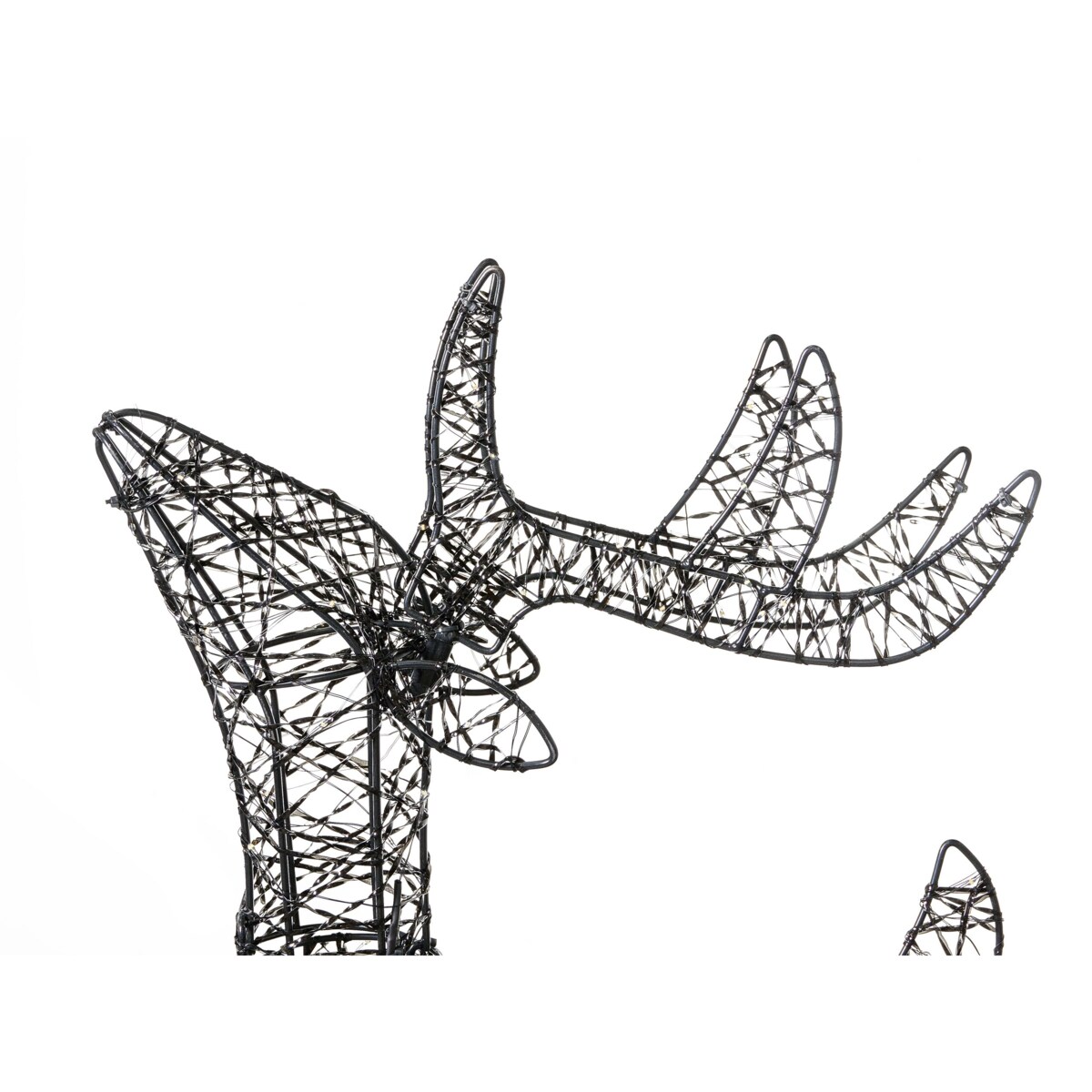 Dekoracja ogrodowa LED RAVSJON Renifer 58 cm Czarny