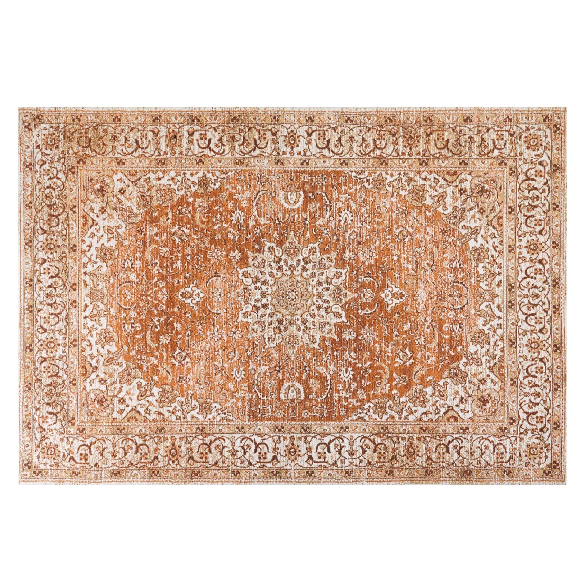 Dywan bawełniany 160 x 230 cm pomarańczowy HAYAT