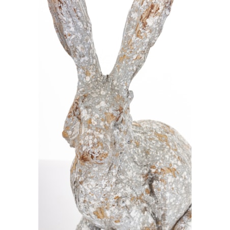 Dekoracja - zając szary 35x13x19 cm LONGORELA-4