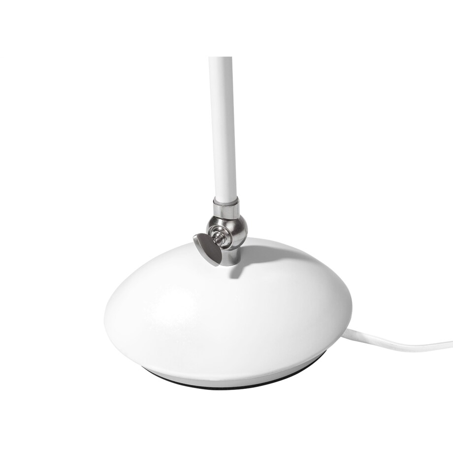 Lampa biurkowa regulowana metalowa biała HELMAND