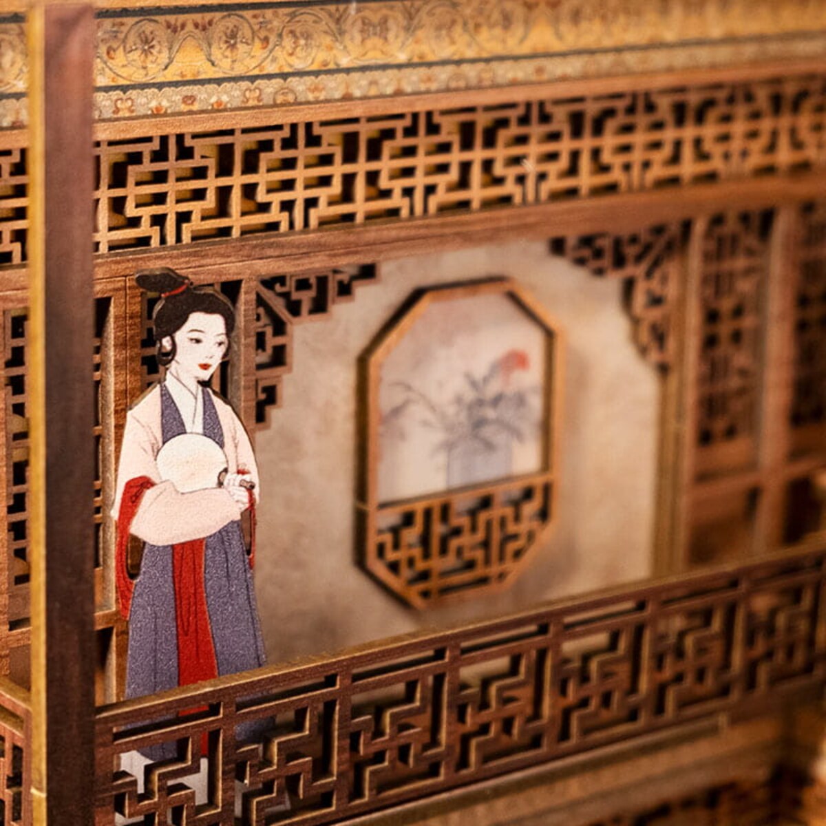 Miniaturowy domek Book Nook - Kwiat jaśminu Dynastii Qing - CuteBee