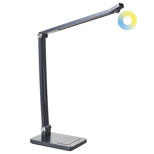 Lampa biurkowa LED LEPUS Z czujnikiem ruchu Ciemnoszary