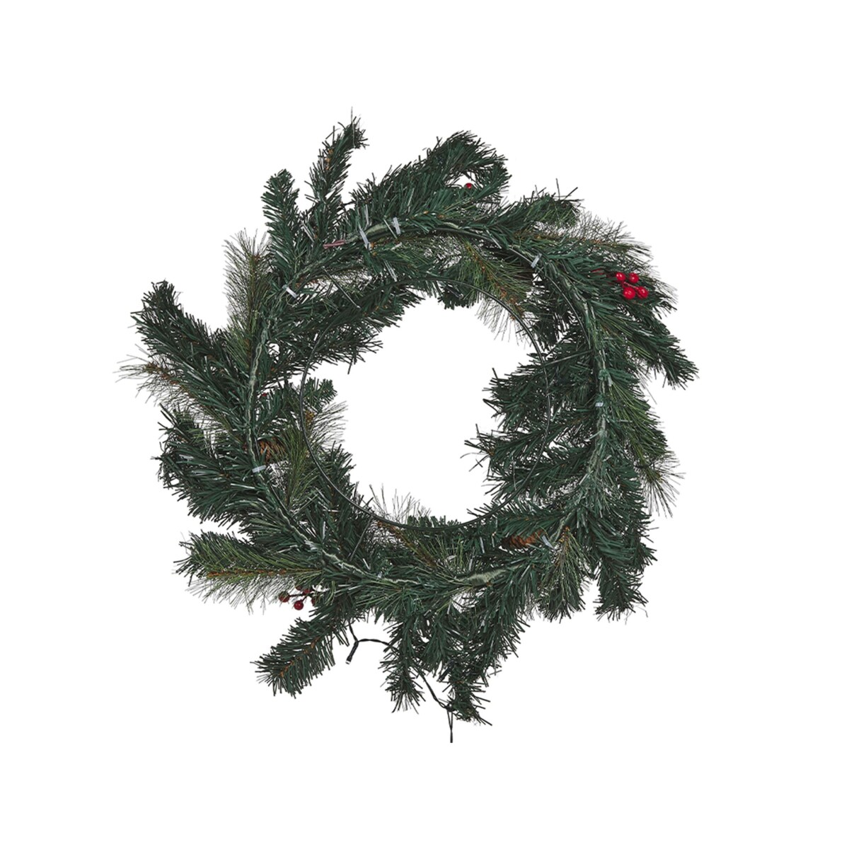 Wianek świąteczny LED ⌀ 60 cm zielony TENALA