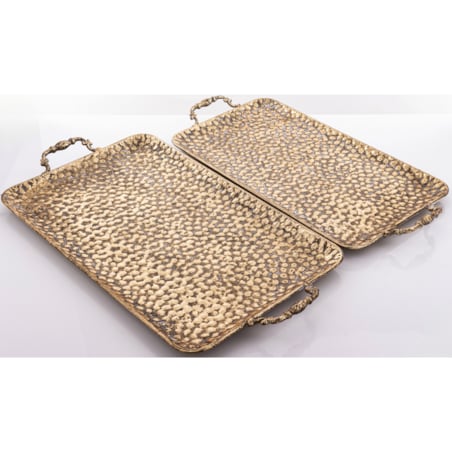 Taca złota ozdobna 2 szt. 57x30 cm RICO