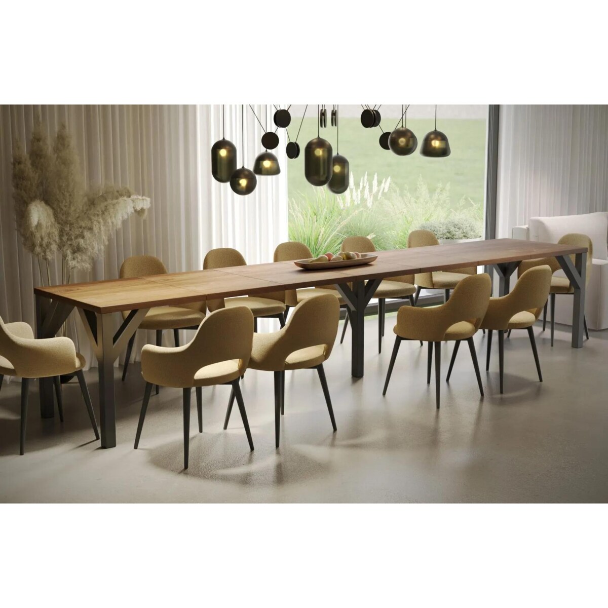 Stół rozkładany DUNAJ 130(240)x90 dąb stirling