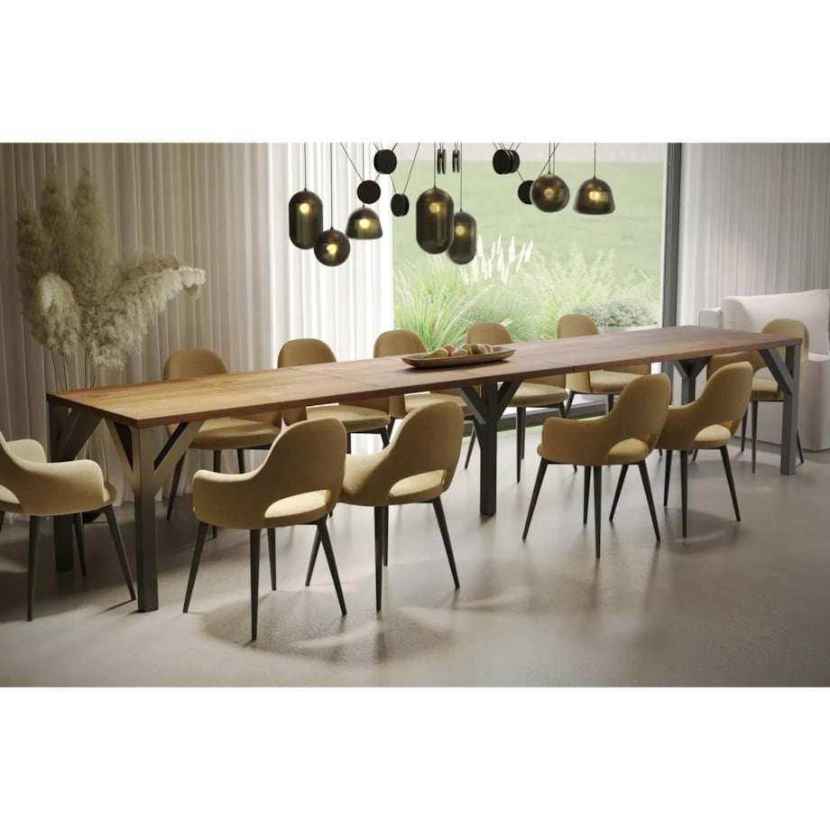 Stół rozkładany DUNAJ 130(240)x90 dąb stirling