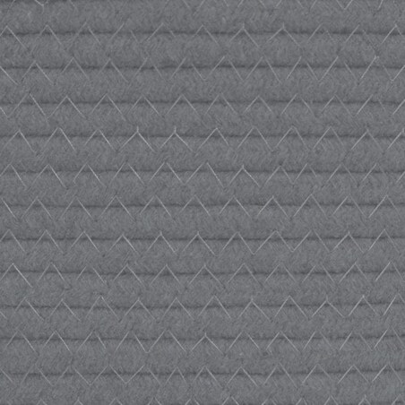 vidaXL Kosz do przechowywania, szaro-biały, Ø40x25 cm, bawełna