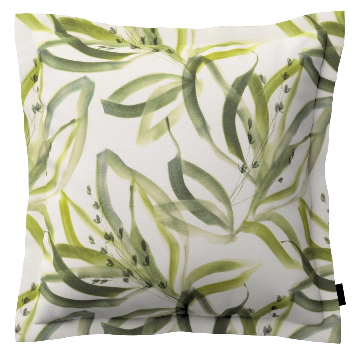 Poszewka Mona na poduszkę 45x45 biało-zielony