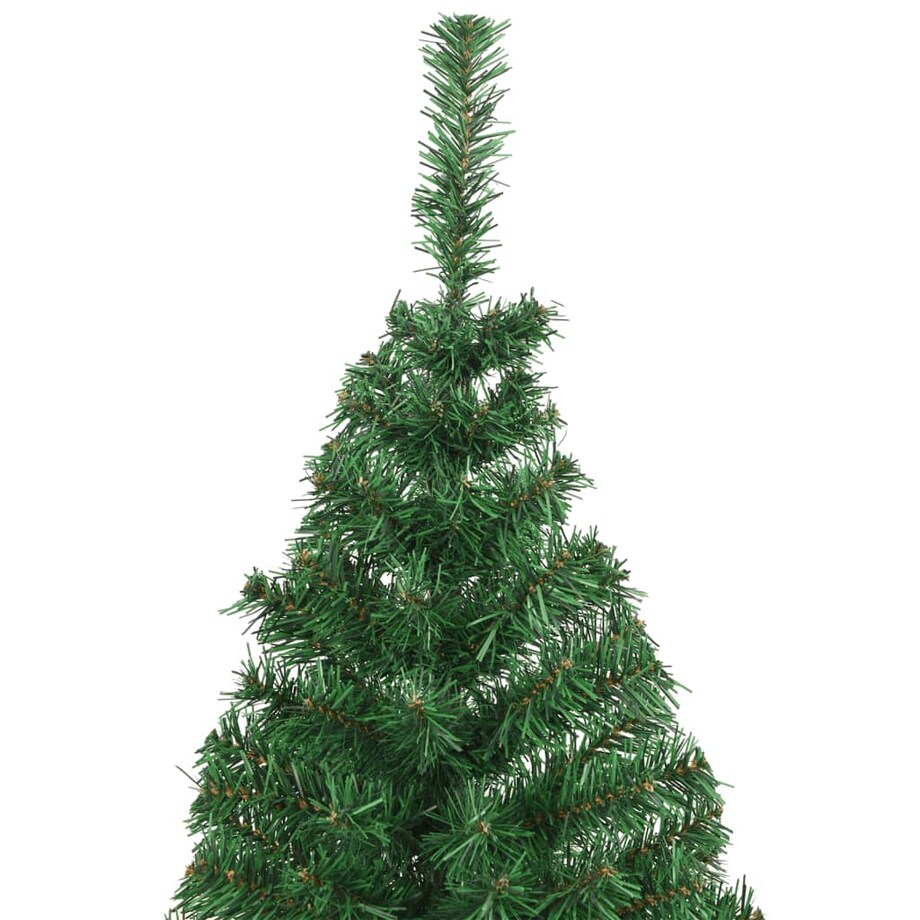 vidaXL Sztuczna choinka o grubych gałązkach, zielona, 210 cm, PVC