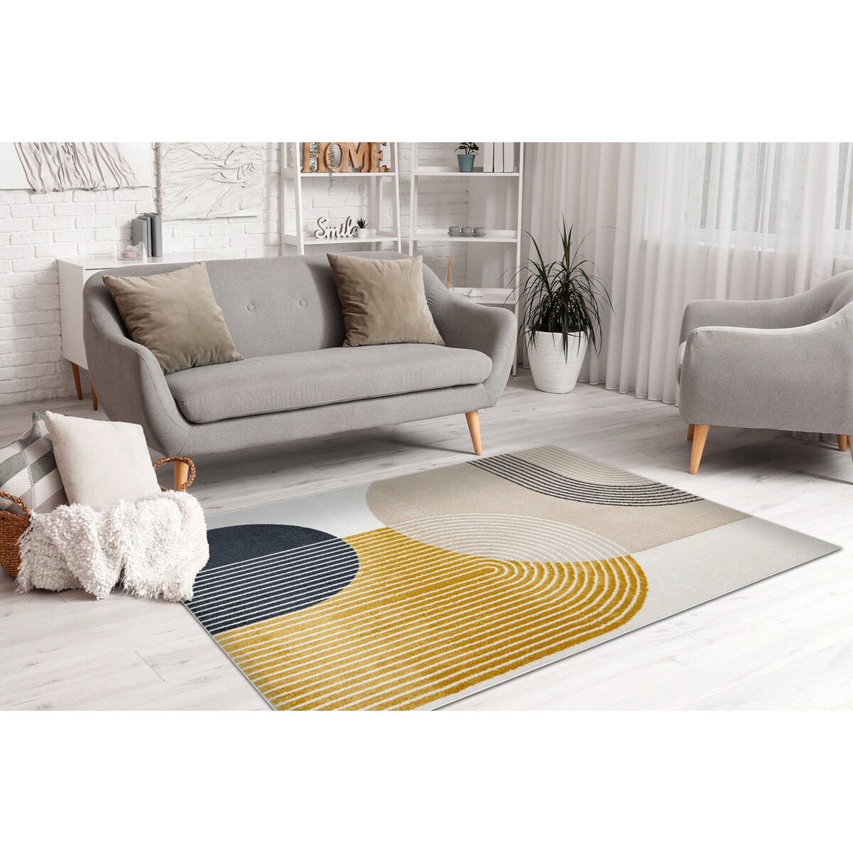 Dywan FUSION 0240 krem / żółty - 120x170 cm