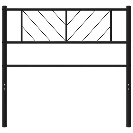 vidaXL Metalowe wymienne wezgłowie, czarne, 100 cm