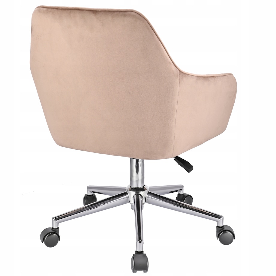 Fotel MILANO beżowy na srebrnej stopie