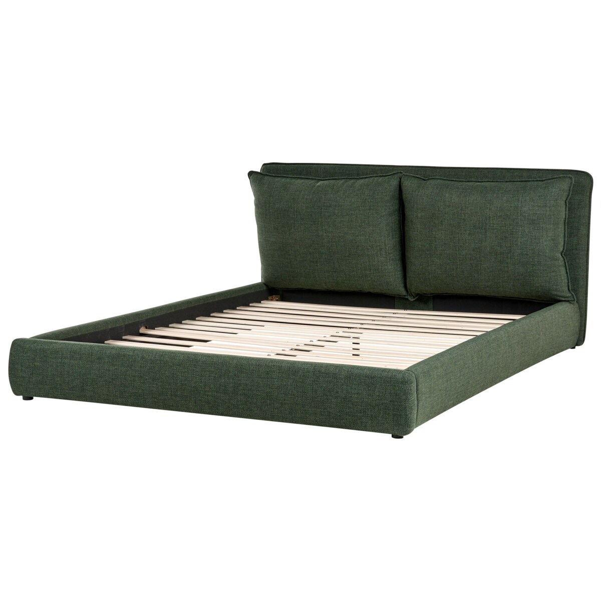 Łóżko BAJONNA 180 x 200 cm Ciemnozielony