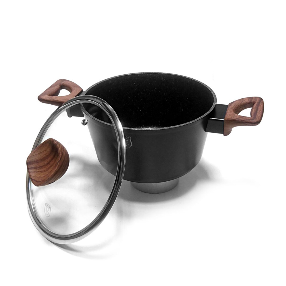 Zestaw 15 elementów garnki, patelnie, akcesoria Ebony Rosewood Berlinger Haus BH-1537