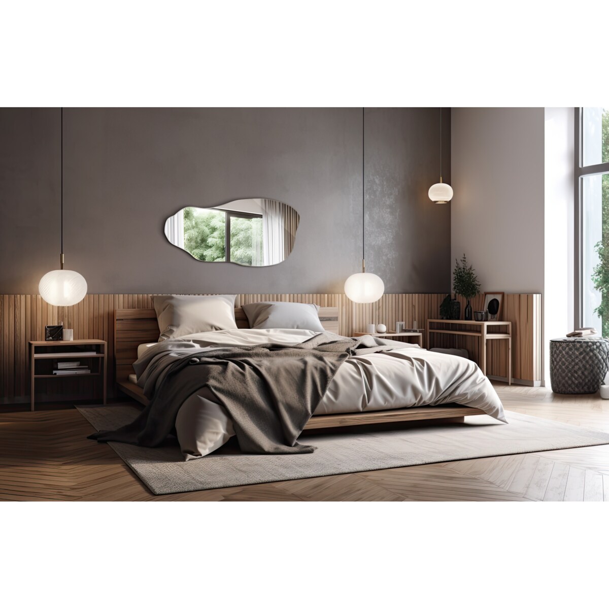 Lustro Faliste Gruszka 40x80 cm