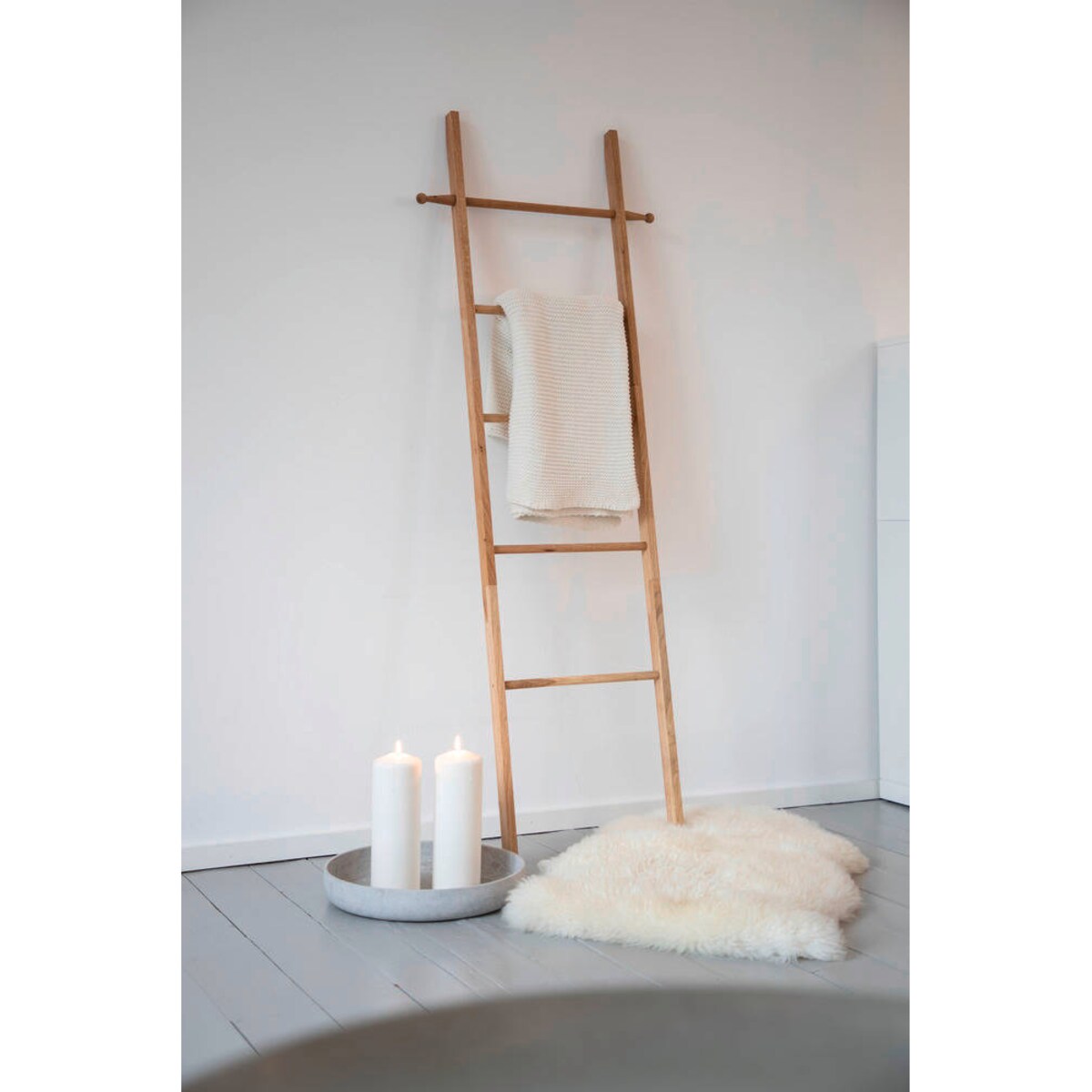 Drabinka na ręczniki NORWAY, drewniana, WENKO