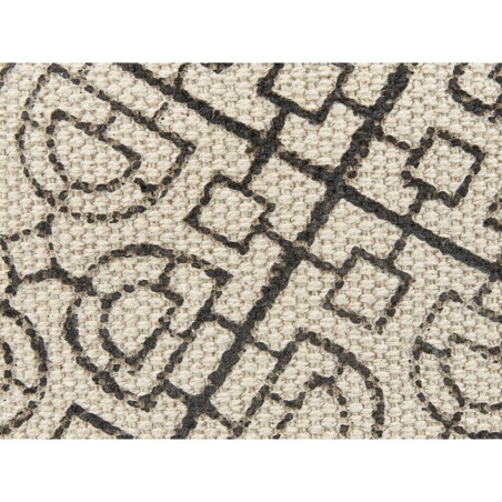 Puf bawełniany 50 x 30 cm beżowo-czarny SONATI