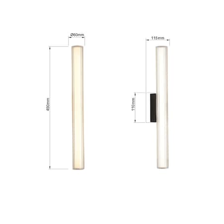 Kinkiet Light Prestige Linea transparentny LED CCT 3000K/4000K/6000K (regulowana) 1 szt.