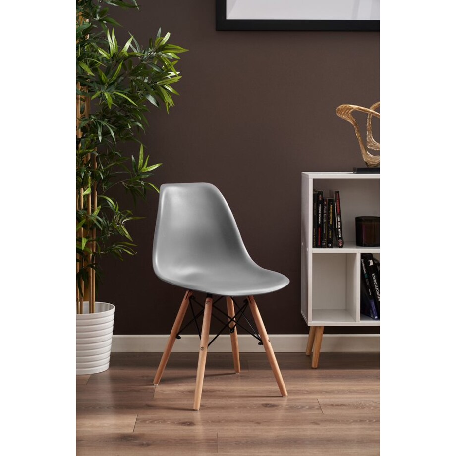 4 X Krzesło Do Jadalni Kuchni Stołu Zestaw Komplet Szare (Ikeabox)