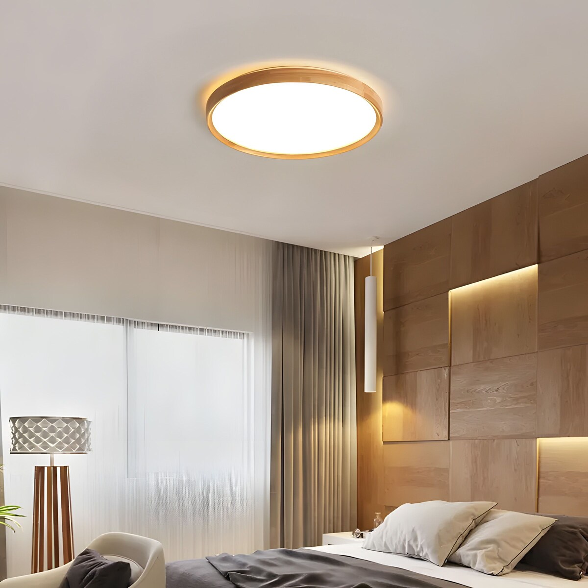Lampa Sufitowa G116-C 40Cm Beżowy, Metal