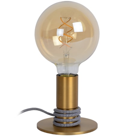 Loftowa LAMPKA stołowa MARIT 45576/01/02 Lucide metalowa LAMPA stojąca mosiądz