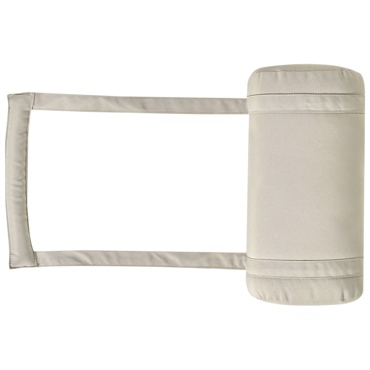 Leżak ogrodowy z poduszką JAVA PREMIUM Drewno akacjowe Beżowoszary