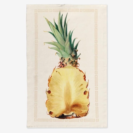 Lniany ręcznik kuchenny - ananas