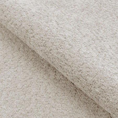 Narożnik DELI z funkcją spania na nóżkach, prawostronny, kremowy