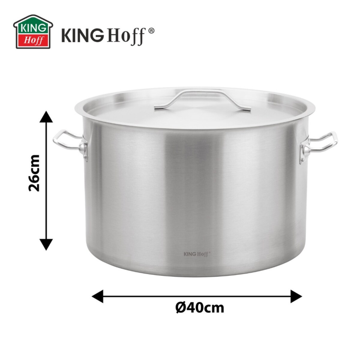 Kinghoff garnek gastronomiczny z pokrywą 40cm 32L 67538
