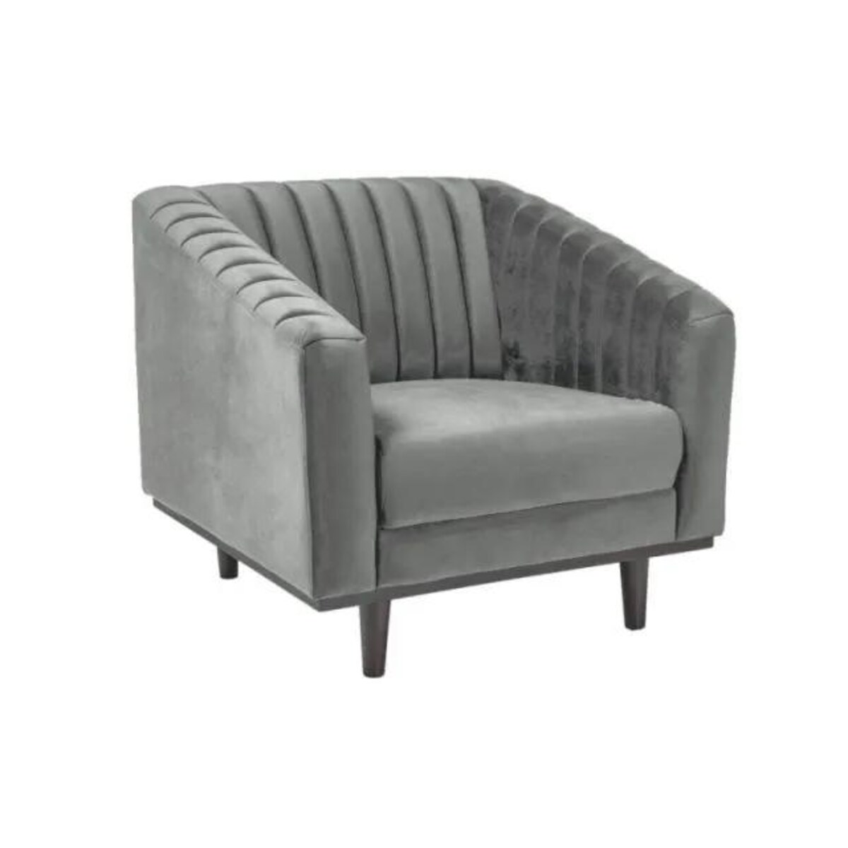 Fotel ASPREY VELVET 1 szary