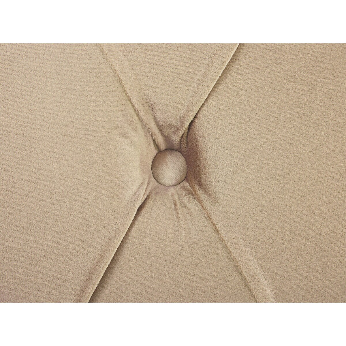 Łóżko wodne welurowe 160 x 200 cm beżowe AVALLON